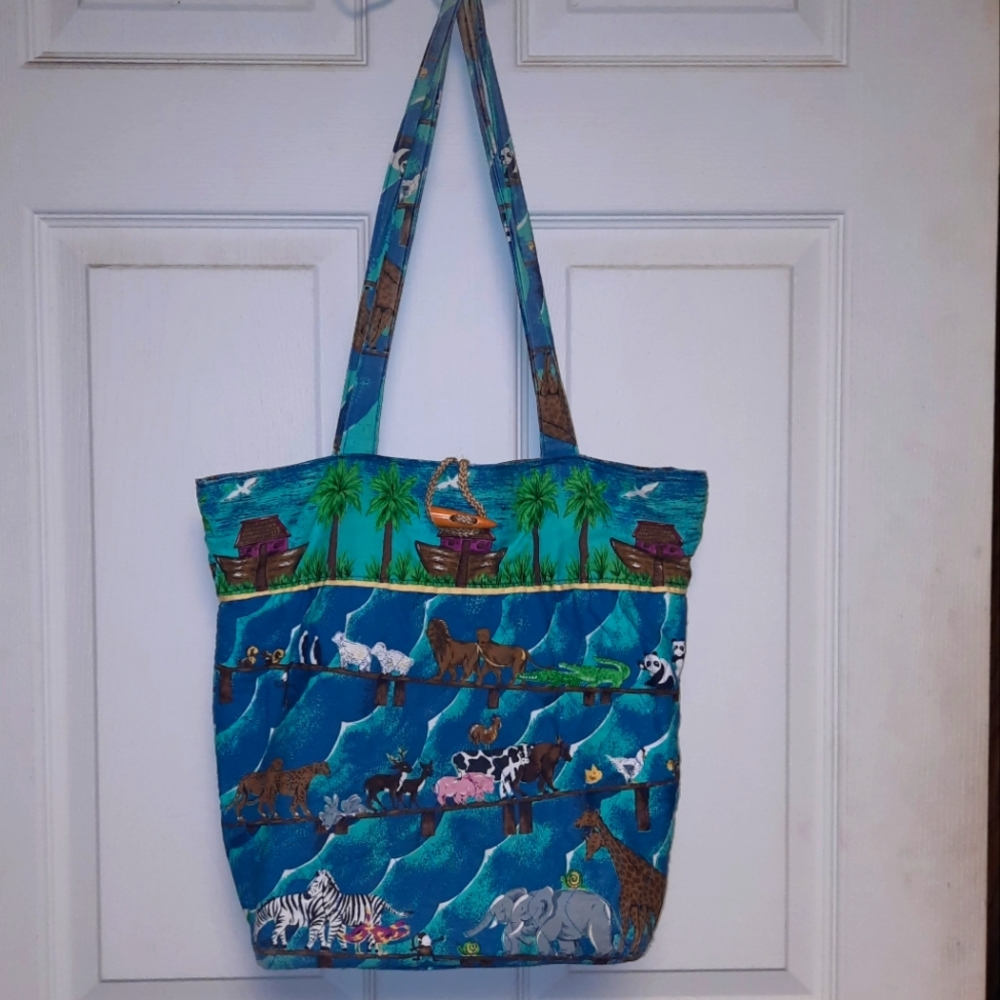 Noah's Ark tote bag or purse EUC